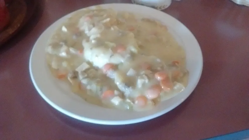 Cream of Chicken over Biscuits