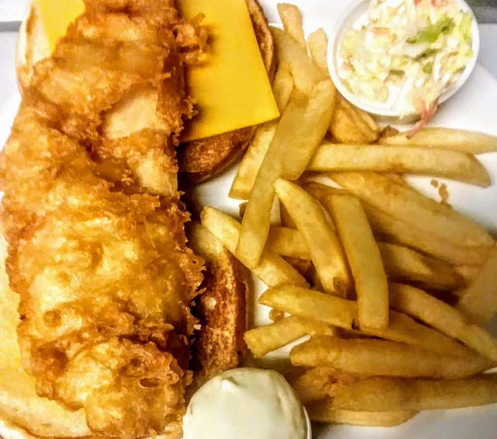 Fish Sandwich and Fries